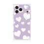 Premium Square Case with MagSafe［ Dot Hearts - Purple ］