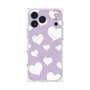 Premium Square Case with MagSafe［ Dot Hearts - Purple ］