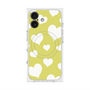 Premium Square Case with MagSafe［ Dot Hearts - Yellow ］