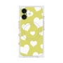 Premium Square Case with MagSafe［ Dot Hearts - Yellow ］