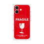 Premium Square Case with MagSafe［ FRAGILE - Red ］