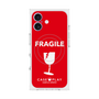 Premium Square Case with MagSafe［ FRAGILE - Red ］