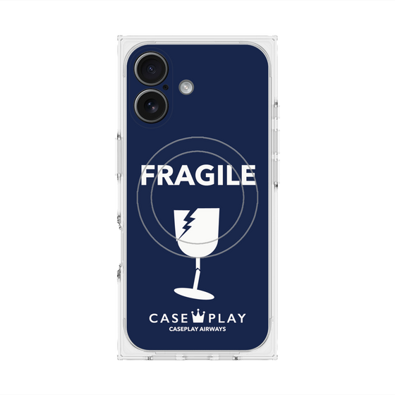 Premium Square Case with MagSafe［ FRAGILE - Navy ］