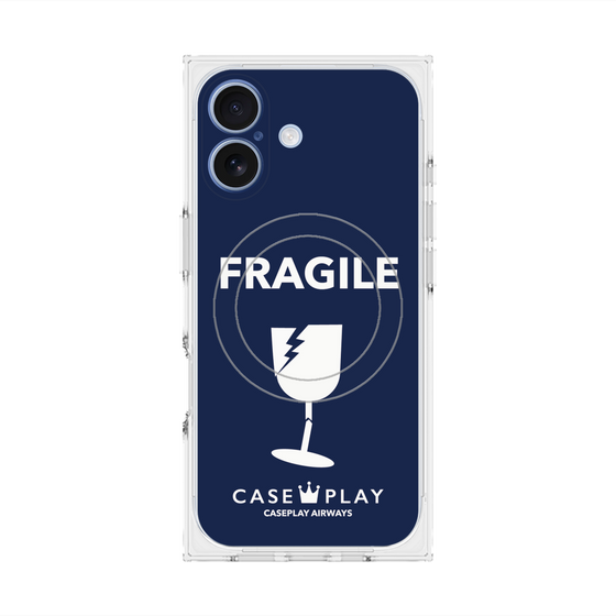Premium Square Case with MagSafe［ FRAGILE - Navy ］