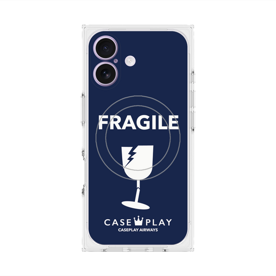 Premium Square Case with MagSafe［ FRAGILE - Navy ］