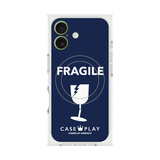 Premium Square Case with MagSafe［ FRAGILE - Navy ］