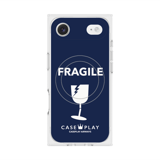 Premium Square Case with MagSafe［ FRAGILE - Navy ］