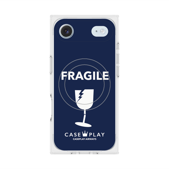 Premium Square Case with MagSafe［ FRAGILE - Navy ］