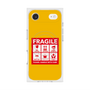 Premium Square Case with MagSafe［ FRAGILE Sticker - Yellow ］