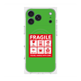 Premium Square Case with MagSafe［ FRAGILE Sticker - Green ］