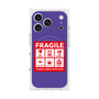Premium Square Case with MagSafe［ FRAGILE Sticker - Purple ］