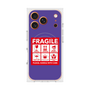 Premium Square Case with MagSafe［ FRAGILE Sticker - Purple ］