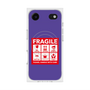 Premium Square Case with MagSafe［ FRAGILE Sticker - Purple ］