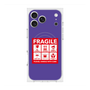 Premium Square Case with MagSafe［ FRAGILE Sticker - Purple ］
