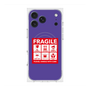 Premium Square Case with MagSafe［ FRAGILE Sticker - Purple ］