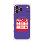 Premium Square Case with MagSafe［ FRAGILE Sticker - Purple ］