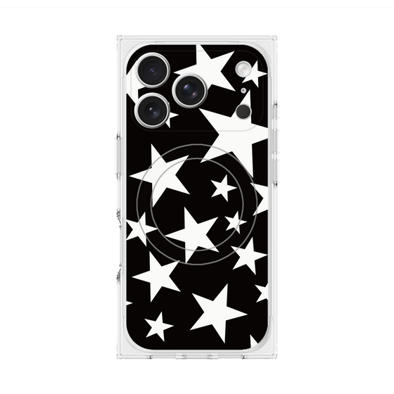 Premium Square Case with MagSafe［ Stars - Black ］