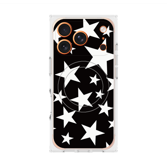 Premium Square Case with MagSafe［ Stars - Black ］