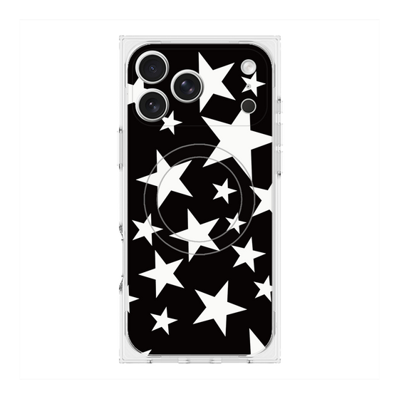 Premium Square Case with MagSafe［ Stars - Black ］