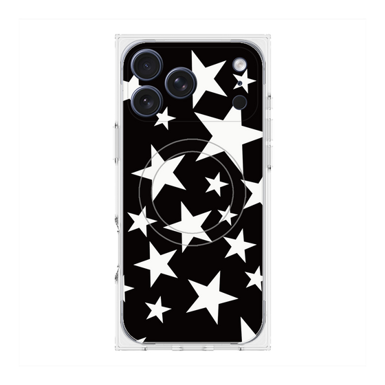Premium Square Case with MagSafe［ Stars - Black ］