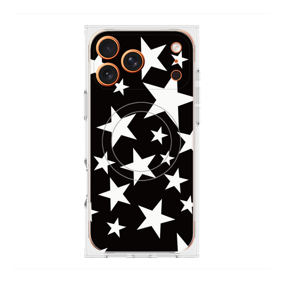 Premium Square Case with MagSafe［ Stars - Black ］