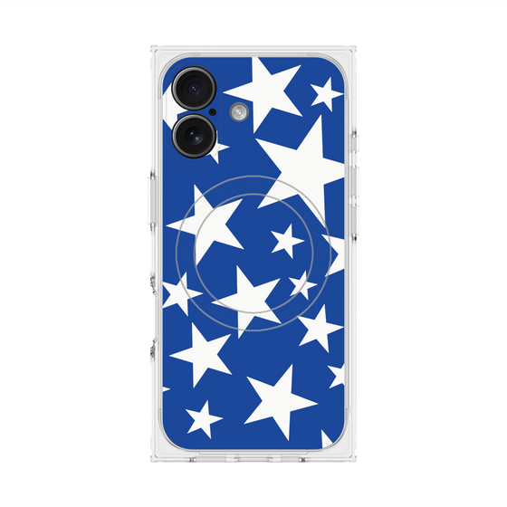 Premium Square Case with MagSafe［ Stars - Blue ］