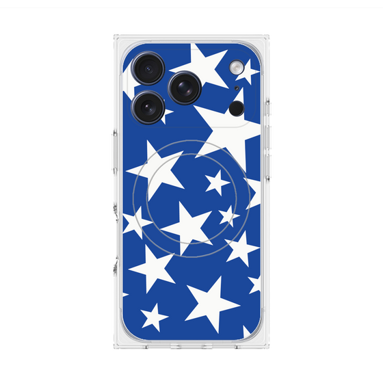 Premium Square Case with MagSafe［ Stars - Blue ］