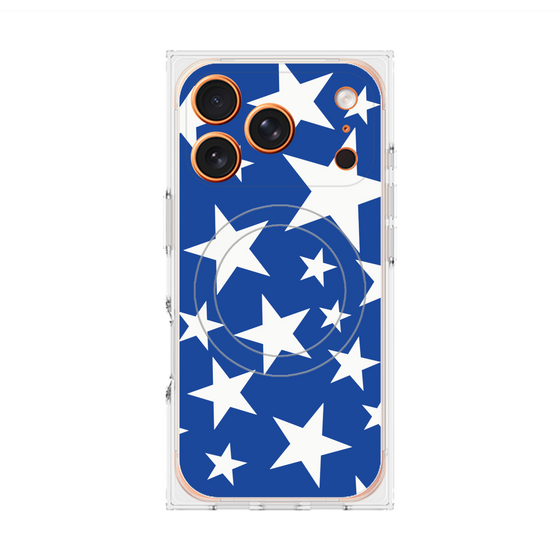 Premium Square Case with MagSafe［ Stars - Blue ］
