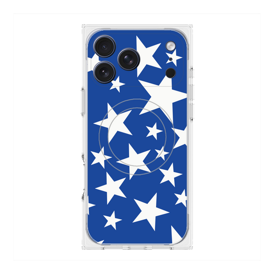 Premium Square Case with MagSafe［ Stars - Blue ］