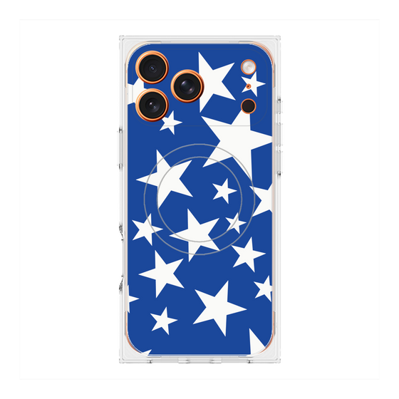 Premium Square Case with MagSafe［ Stars - Blue ］