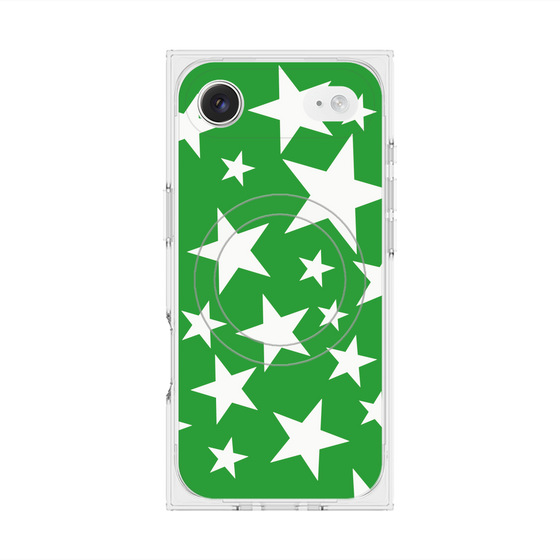 Premium Square Case with MagSafe［ Stars - Green ］