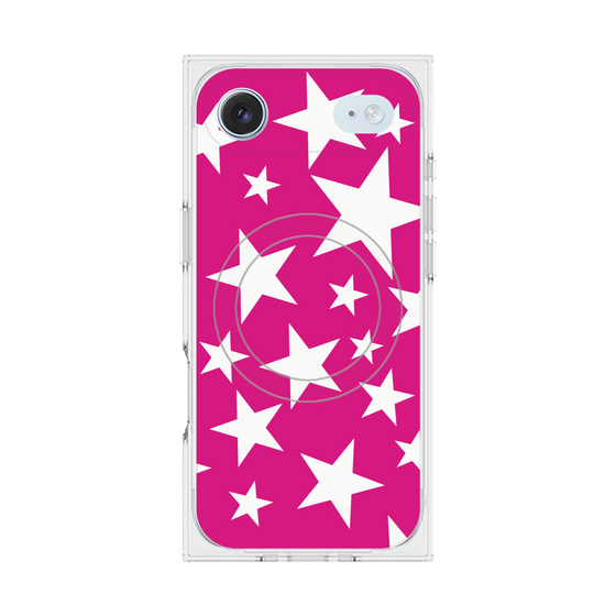 Premium Square Case with MagSafe［ Stars - Pink ］