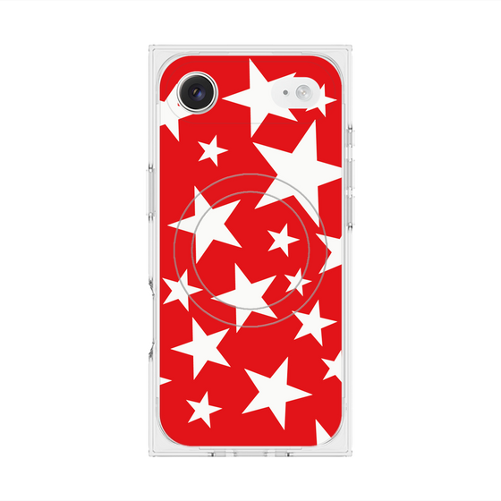 Premium Square Case with MagSafe［ Stars - Red ］