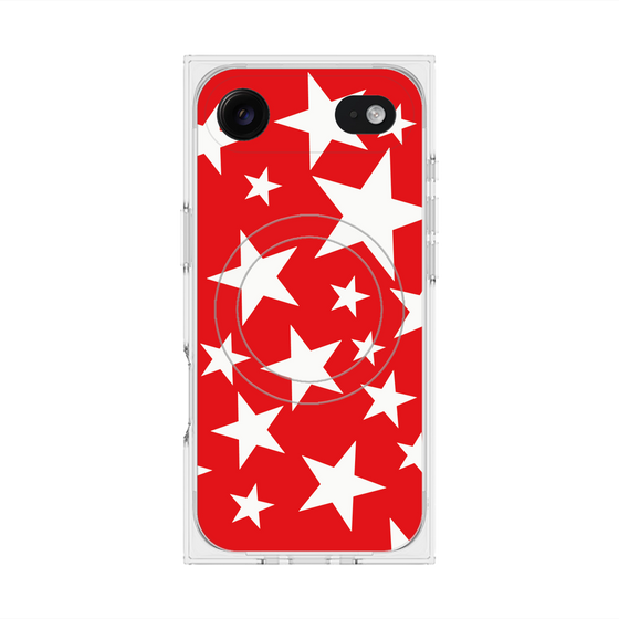 Premium Square Case with MagSafe［ Stars - Red ］