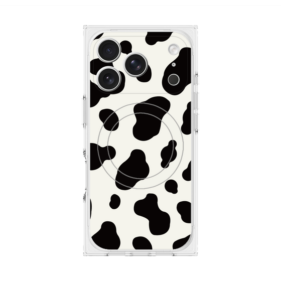 Premium Square Case with MagSafe［ Cow - White ］