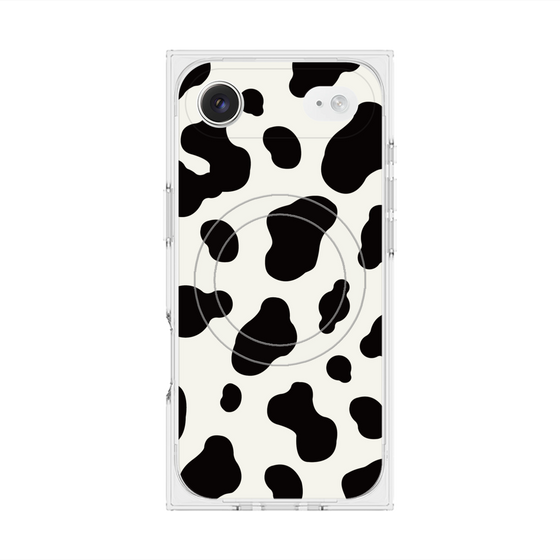 Premium Square Case with MagSafe［ Cow - White ］