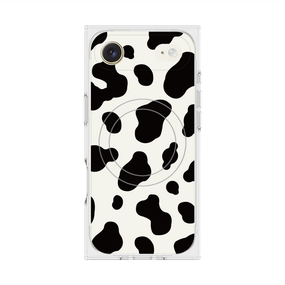 Premium Square Case with MagSafe［ Cow - White ］