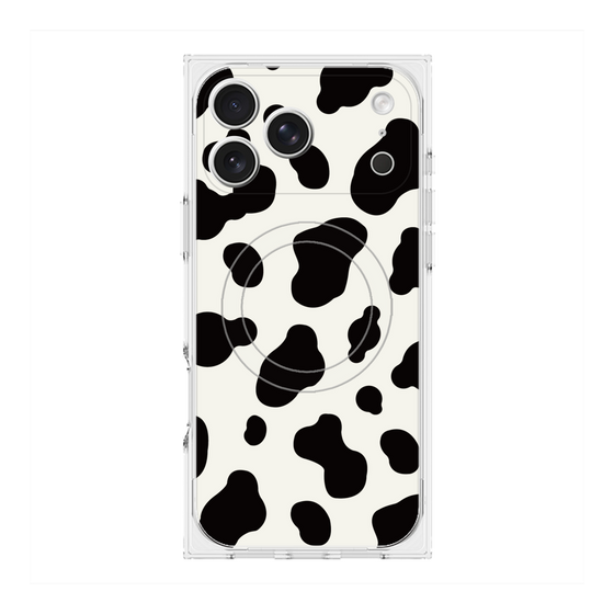 Premium Square Case with MagSafe［ Cow - White ］