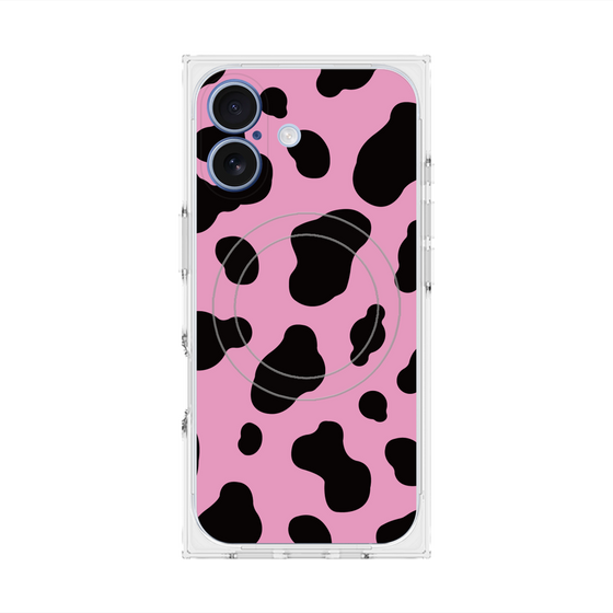 Premium Square Case with MagSafe［ Cow - Pink ］