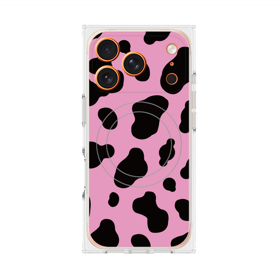 Premium Square Case with MagSafe［ Cow - Pink ］