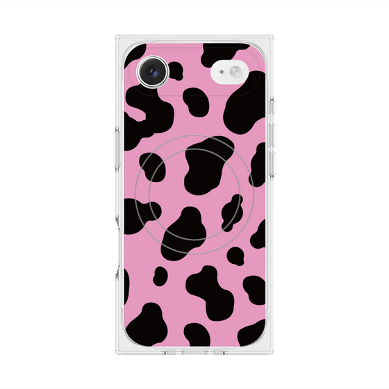 Premium Square Case with MagSafe［ Cow - Pink ］