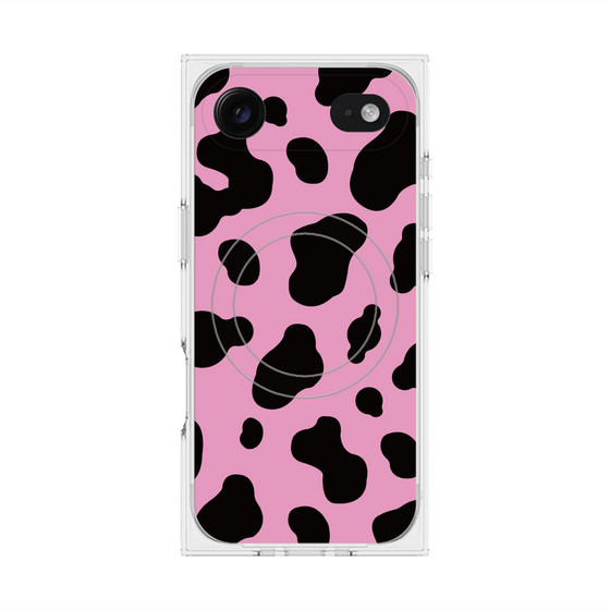 Premium Square Case with MagSafe［ Cow - Pink ］