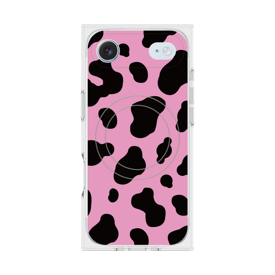 Premium Square Case with MagSafe［ Cow - Pink ］