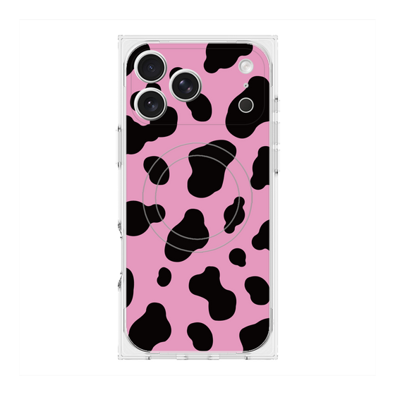 Premium Square Case with MagSafe［ Cow - Pink ］