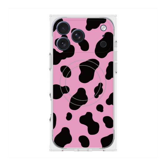 Premium Square Case with MagSafe［ Cow - Pink ］