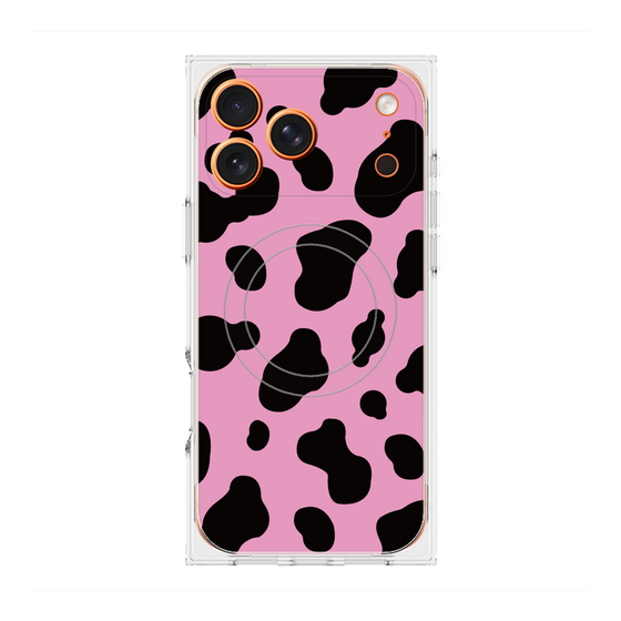 Premium Square Case with MagSafe［ Cow - Pink ］