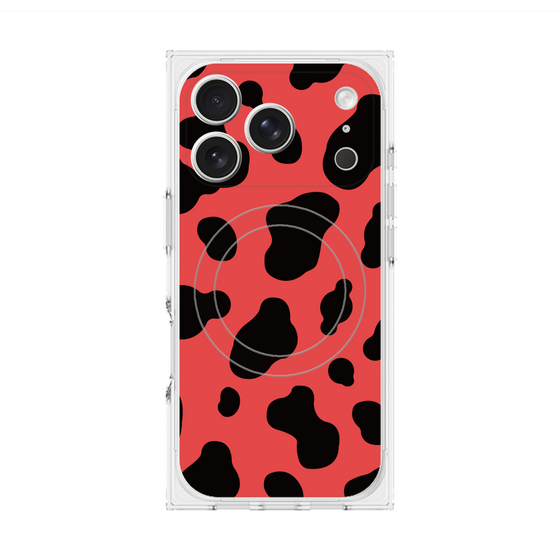 Premium Square Case with MagSafe［ Cow - Red ］