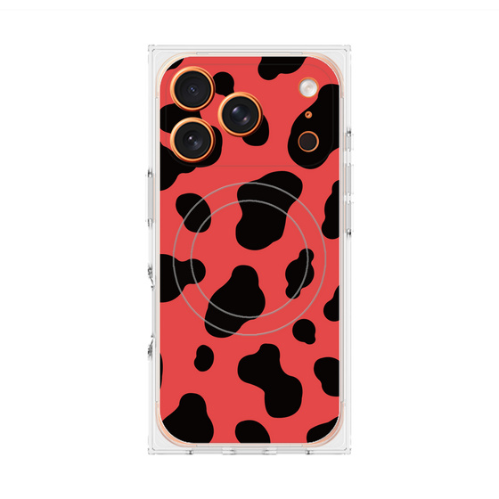 Premium Square Case with MagSafe［ Cow - Red ］