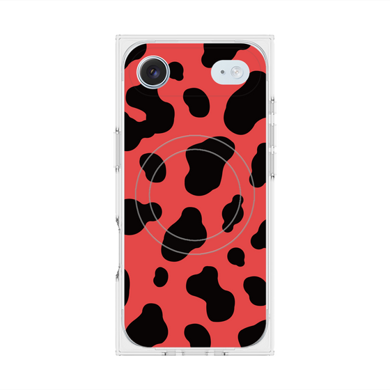 Premium Square Case with MagSafe［ Cow - Red ］