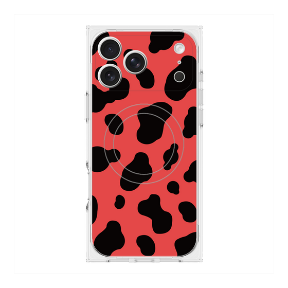 Premium Square Case with MagSafe［ Cow - Red ］